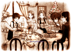 digimon__together_for_christmas_by_detoreik-d5oq3bq